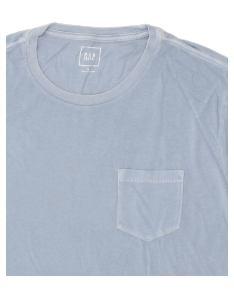GAP Mens T-Shirt Top Medium Blue Cotton | Vintage Gap | Thrift | Second-Hand Gap | Used Clothing | Messina Hembry 