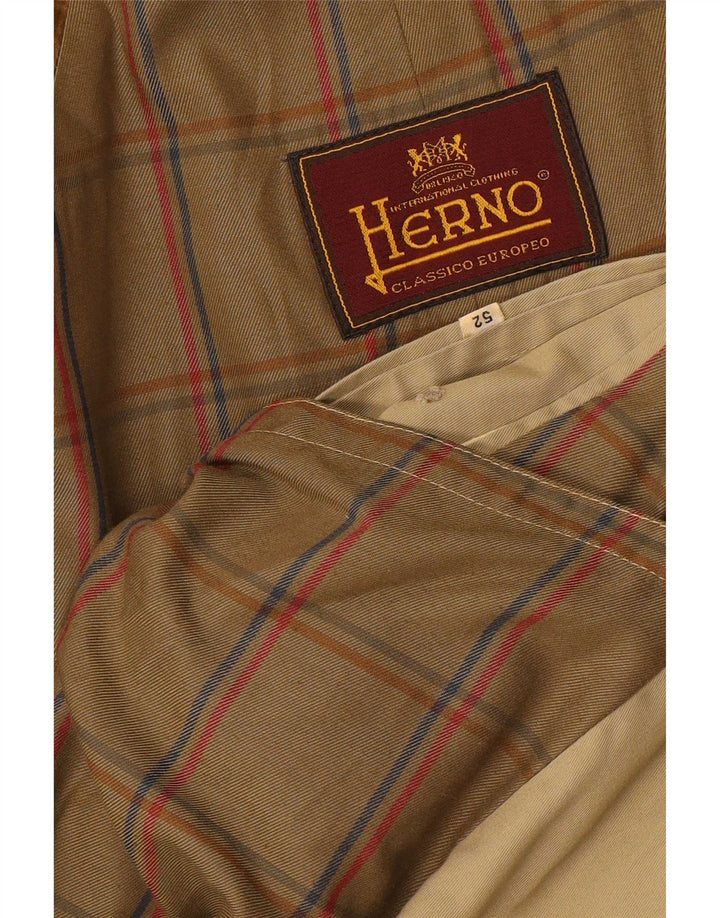 Herno Mens Trench Coat IT 52 XL Beige
