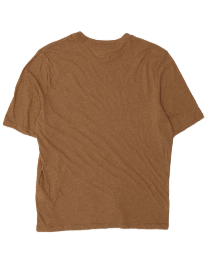 J. Crew Mens T-Shirt Top Medium Beige Flecked Cotton