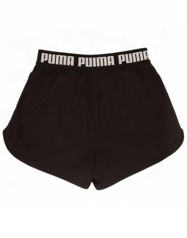 Puma Mens Graphic Sport Shorts Medium Black Nylon