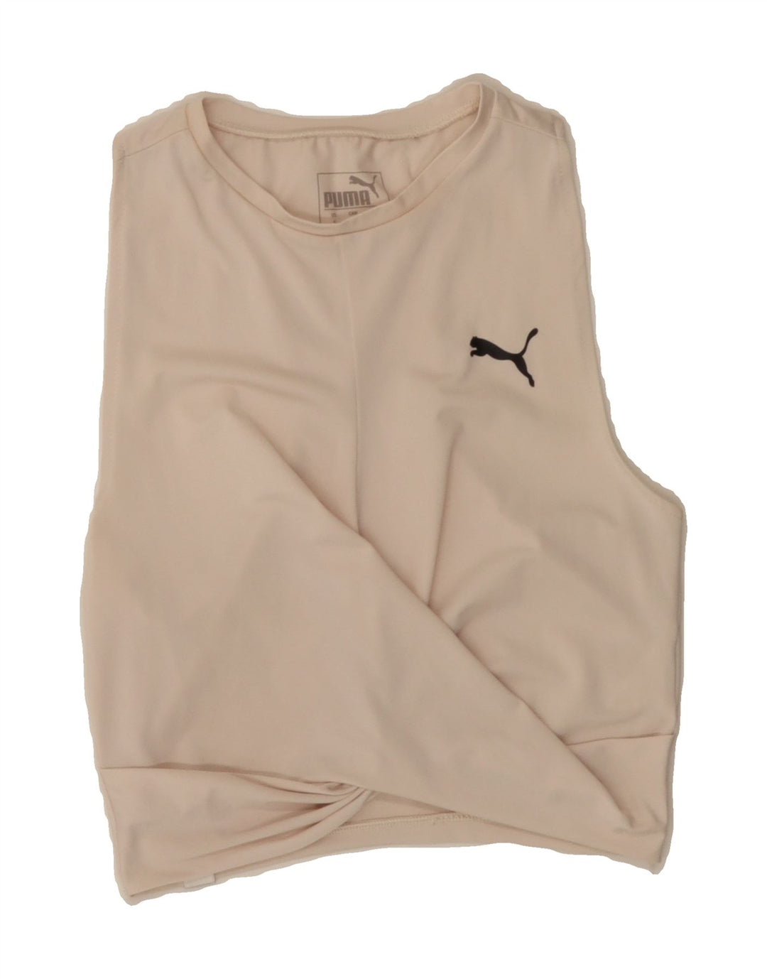 PUMA Womens Crop Vest Top UK 8 Small White Polyester Vintage Puma and Second-Hand Puma from Messina Hembry 