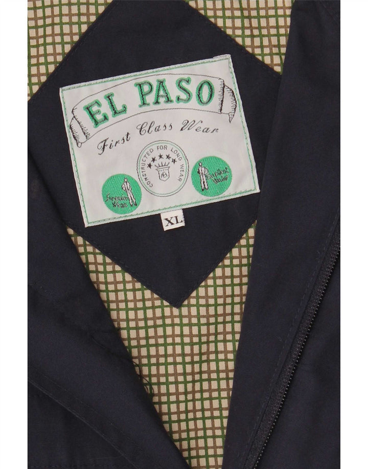 El Paso Mens Bomber Jacket UK 42 XL Navy Blue