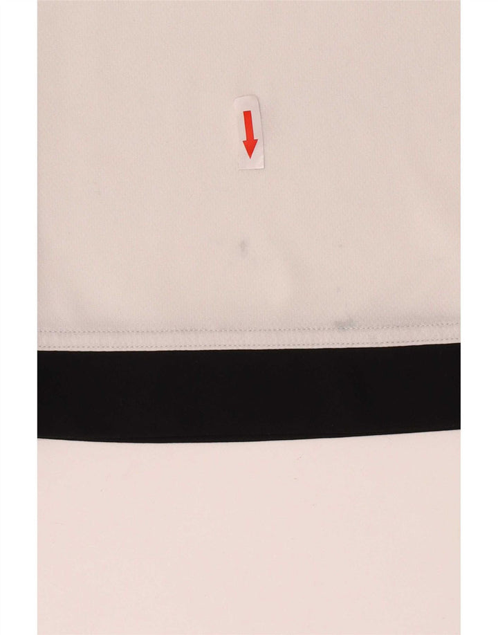 Adidas Mens Climalite T-Shirt Top Small White Colourblock Polyester