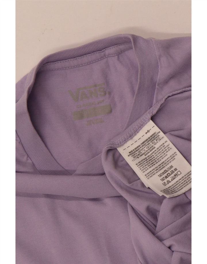 Vans Mens Classic Fit T-Shirt Top Medium Purple Cotton