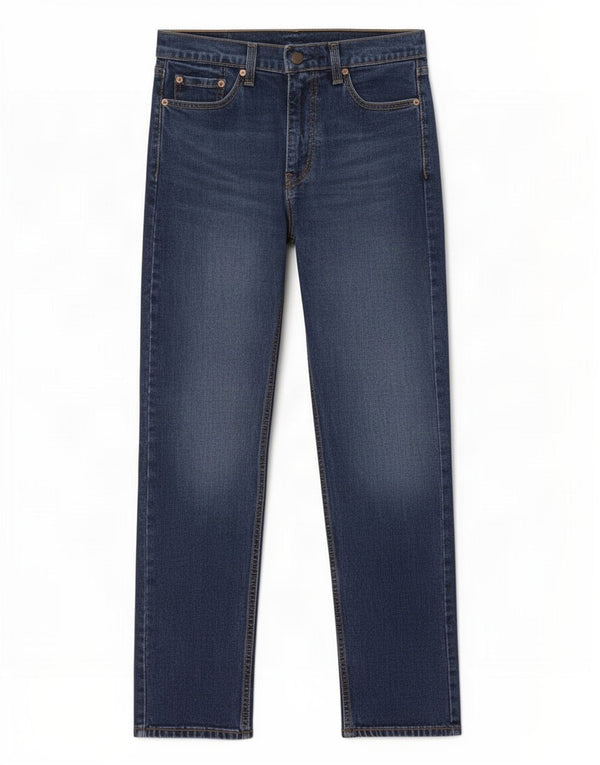 Levi's Mens 505 Regular Fit Straight Jeans W30 L32 Navy Blue Cotton