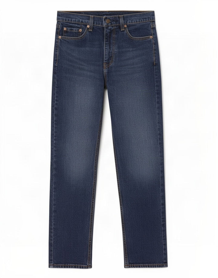 Levi's Mens 505 Regular Fit Straight Jeans W30 L32 Navy Blue Cotton