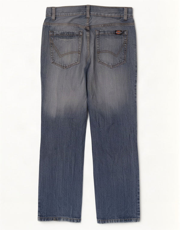 Dickies Mens Straight Jeans W33 L32 Blue Cotton