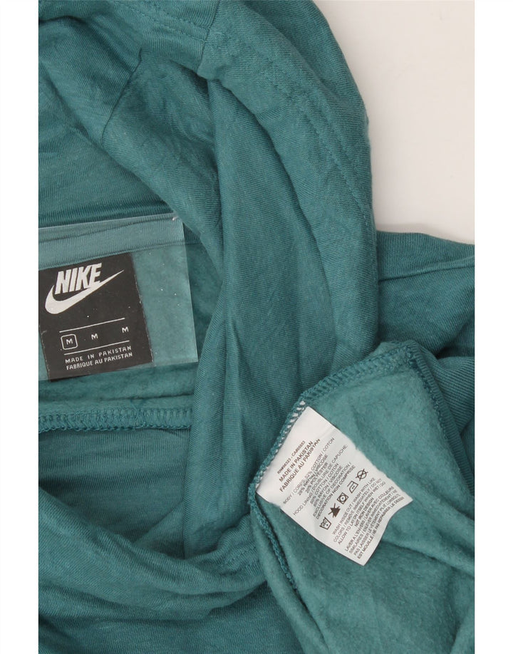 NIKE Womens Hoodie Jumper UK 14 Medium Green Cotton Vintage Nike and Second-Hand Nike from Messina Hembry 