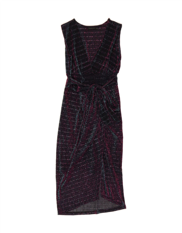 NUNA LIE Womens Sleeveless Maxi Dress UK 6 XS Multicoloured Polyester Vintage Nuna Lie and Second-Hand Nuna Lie from Messina Hembry 