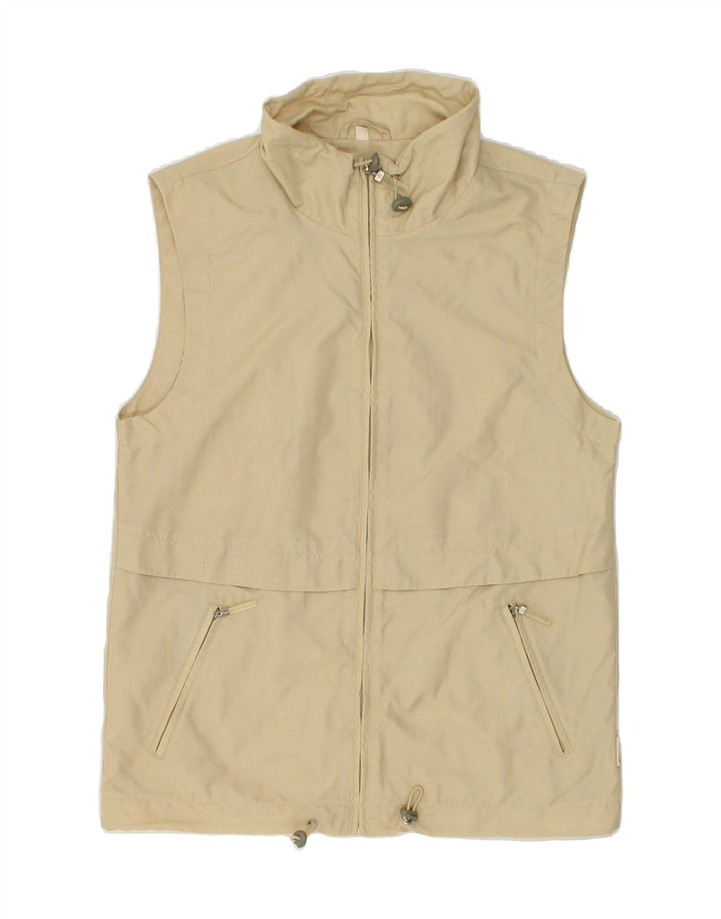 VINTAGE Mens Gilet UK 36 Small Beige Nylon | Vintage Vintage | Thrift | Second-Hand Vintage | Used Clothing | Messina Hembry 