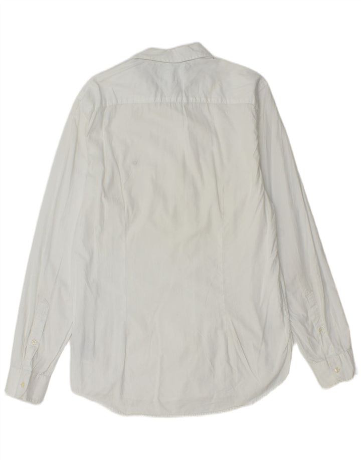 Tommy Hilfiger Mens Slim Fit Shirt Large White Cotton
