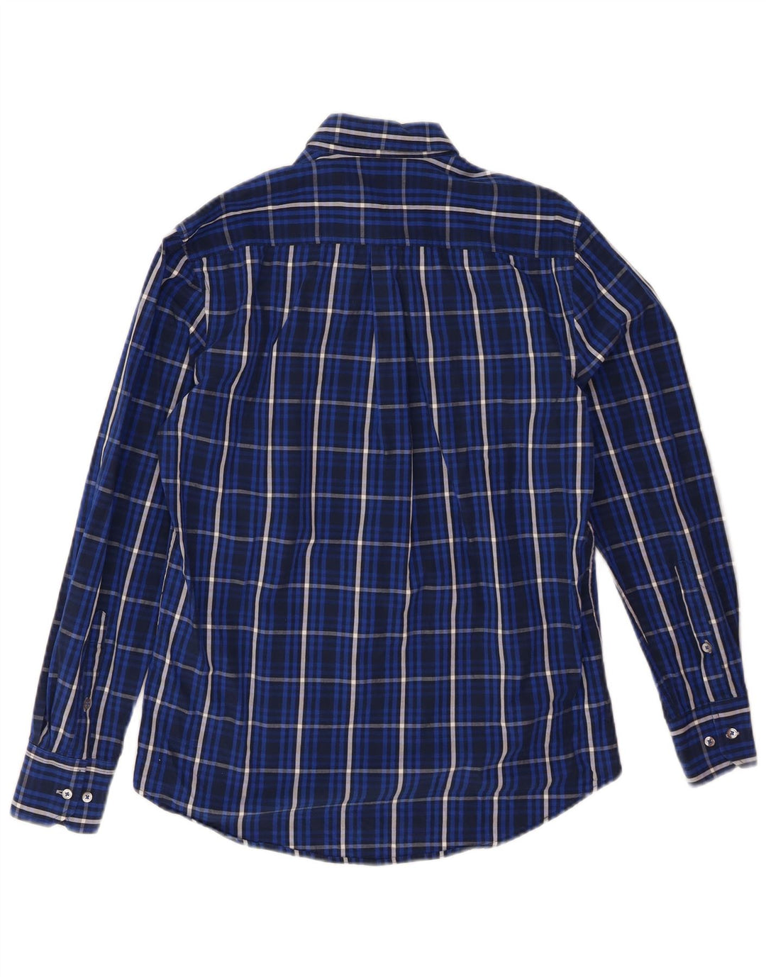 DACK'S Mens Regular Fit Shirt Small Blue Check Cotton