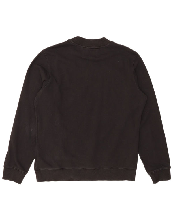 CALVIN KLEIN JEANS Womens Graphic Sweatshirt Jumper UK 16 Large Black