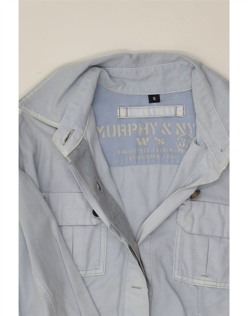 MURPHY & NYE Womens Denim Jacket UK 10 Small Blue Cotton | Vintage Murphy & Nye | Thrift | Second-Hand Murphy & Nye | Used Clothing | Messina Hembry 