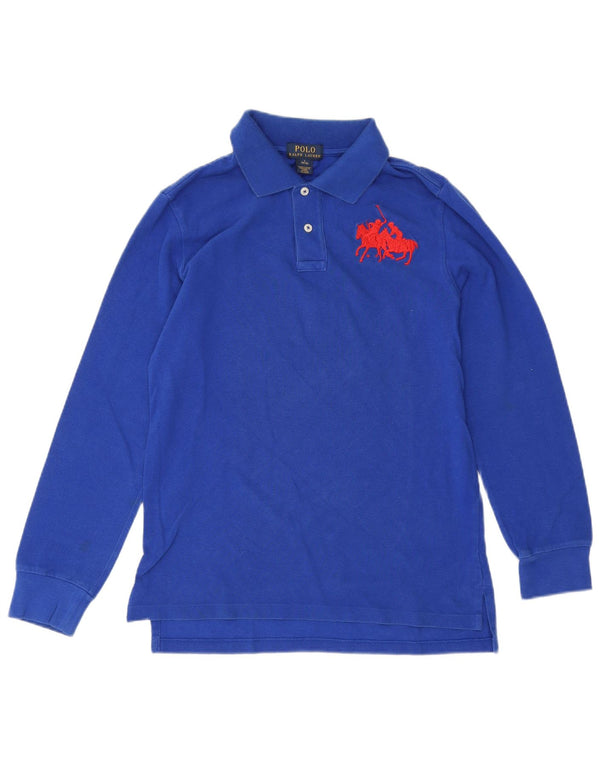 Polo Ralph Lauren Boys Graphic Polo Shirt 14-15 Years Large Blue