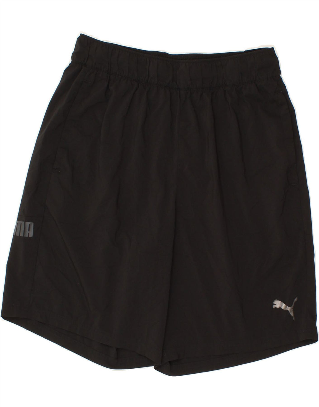 PUMA Mens Graphic Sport Shorts Large  Black Vintage Puma and Second-Hand Puma from Messina Hembry 