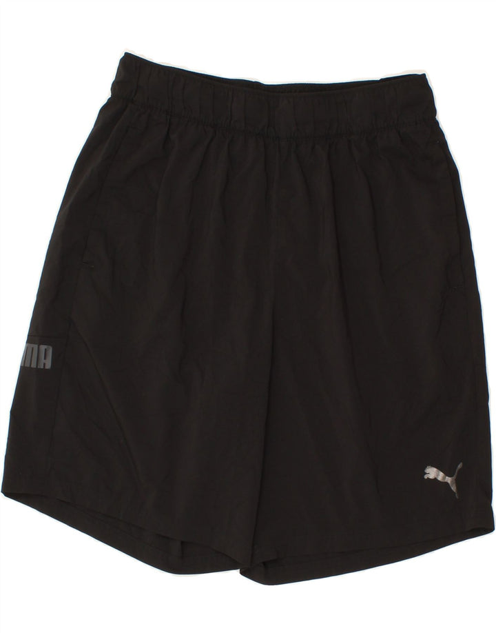 PUMA Mens Graphic Sport Shorts Large  Black Vintage Puma and Second-Hand Puma from Messina Hembry 