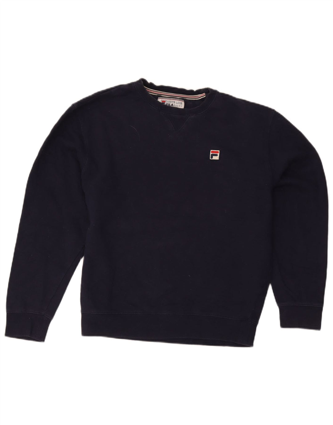 Fila Mens Sweatshirt Jumper Medium Navy Blue Cotton