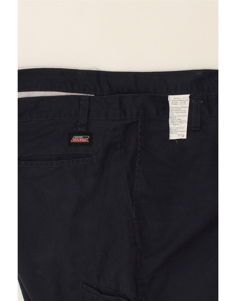 DICKIES Mens Straight Casual Trousers W40 L30  Navy Blue Polyester | Vintage Dickies | Thrift | Second-Hand Dickies | Used Clothing | Messina Hembry 