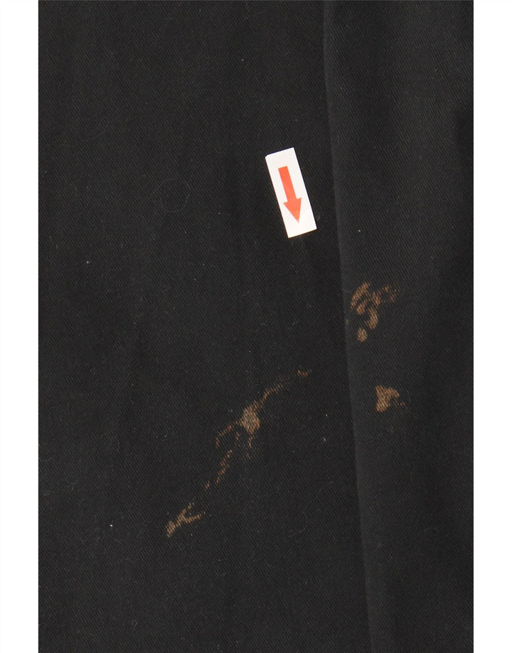 Dickies Womens Wide Leg Chino Trousers W26 L28 Black Polyester