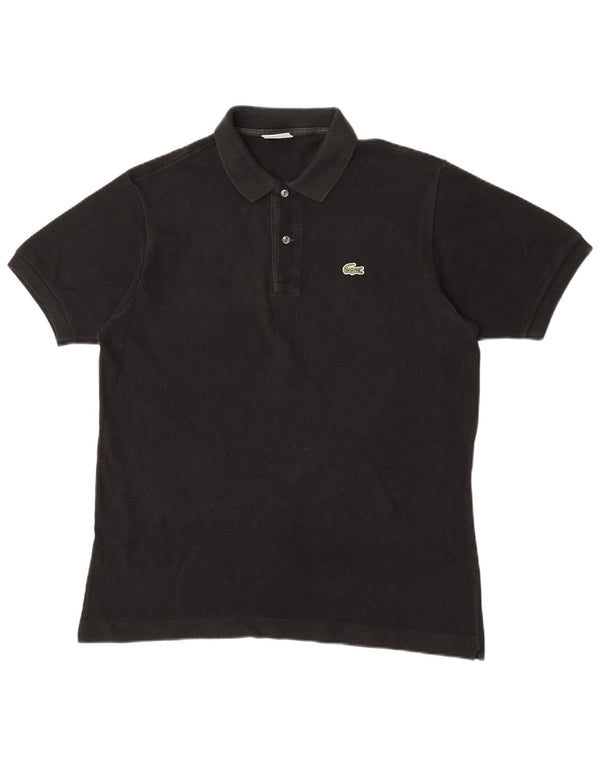 Lacoste Mens Polo Shirt Size 5 Large Black Cotton
