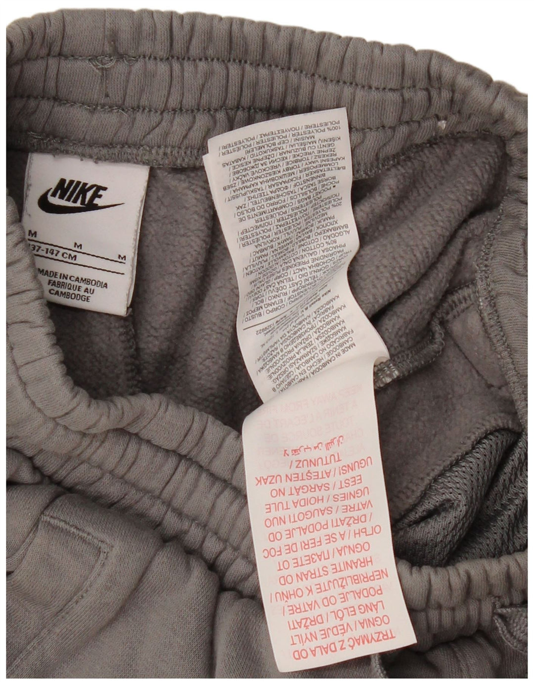 NIKE Boys Sport Shorts 10-11 Years Grey Cotton