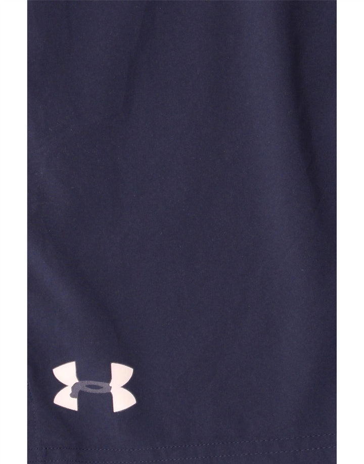 Under Armour Mens Graphic Sport Shorts Large  Navy Blue Polyester