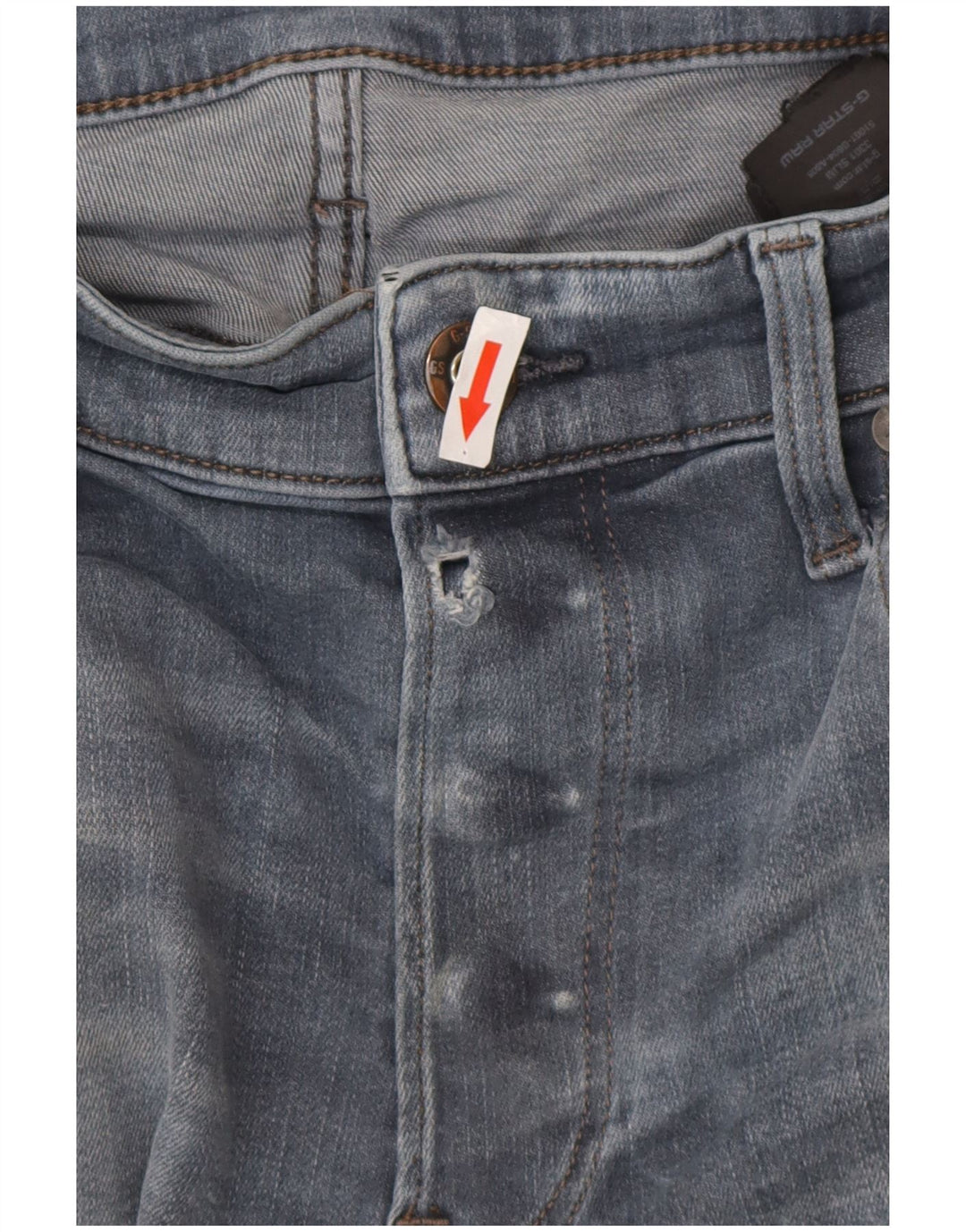 G-Star Mens Slim Jeans W34 L30 Blue Polyester