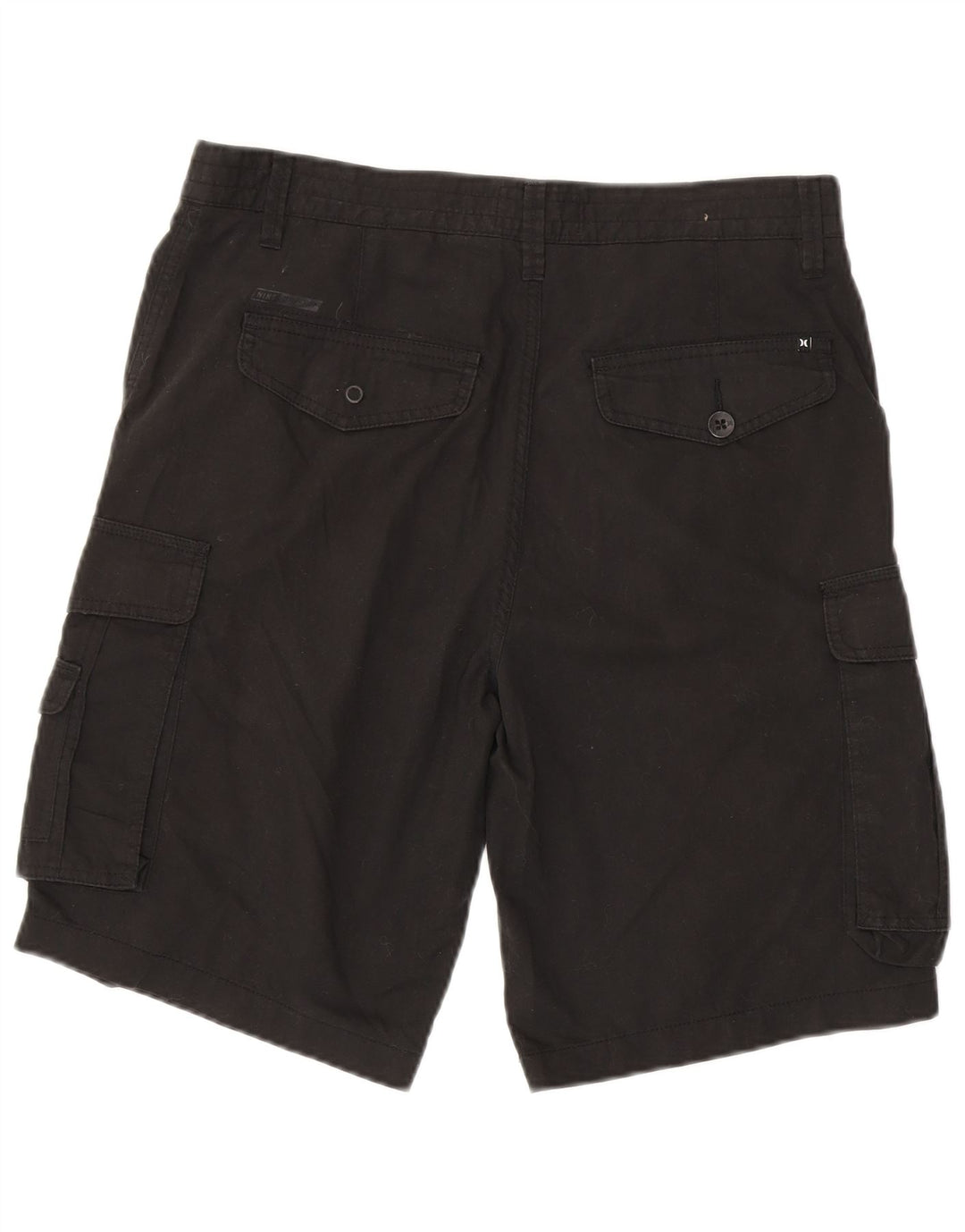 Hurley Mens Cargo Shorts W32 Medium Black Cotton