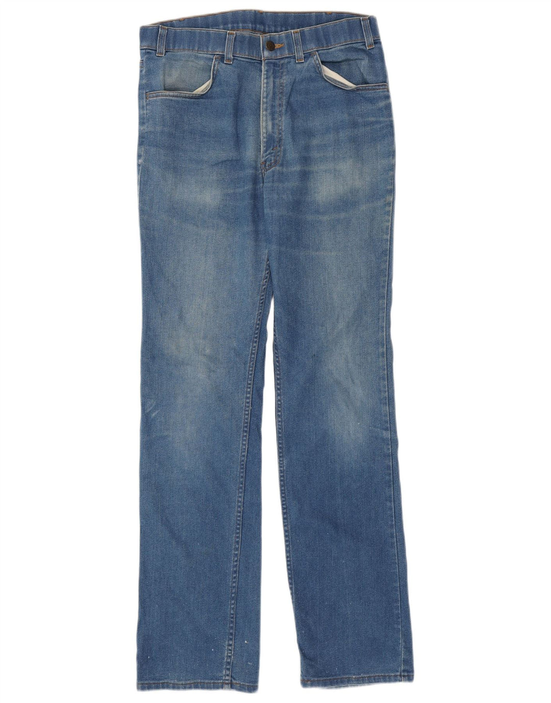 Levi's Mens Straight Jeans W34 L34 Blue Cotton