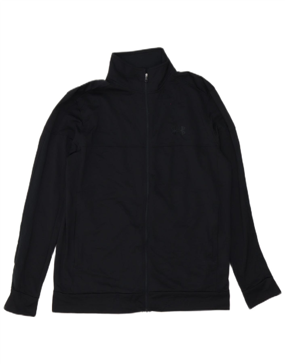 Under Armour Mens Tracksuit Top Jacket Medium Black Polyester