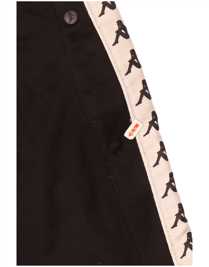 Kappa Mens Graphic Tracksuit Trousers Medium Black Colourblock