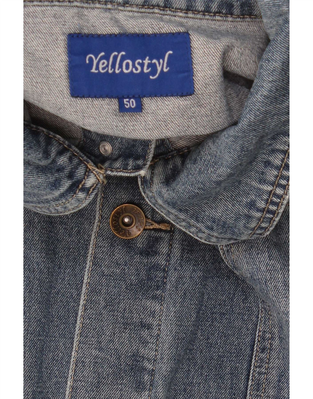 Vintage Mens Denim Jacket IT 50 Large Blue
