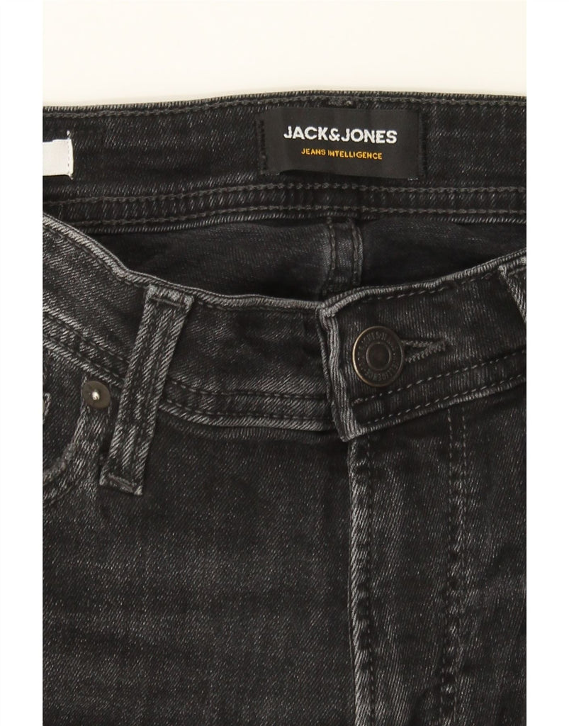 JACK & JONES Mens Distressed Skinny Jeans W29 L32 Black Cotton Vintage Jack & Jones and Second-Hand Jack & Jones from Messina Hembry 