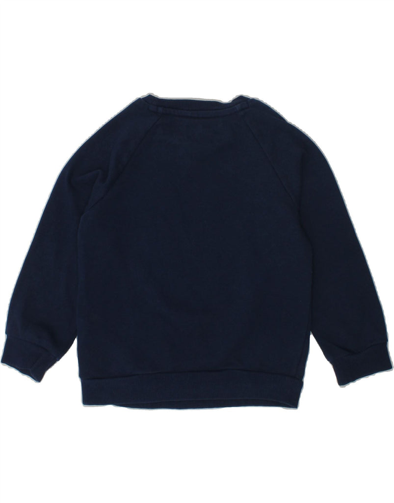 ADIDAS Baby Boys Graphic Sweatshirt Jumper 18-24 Months Navy Blue Cotton | Vintage Adidas | Thrift | Second-Hand Adidas | Used Clothing | Messina Hembry 