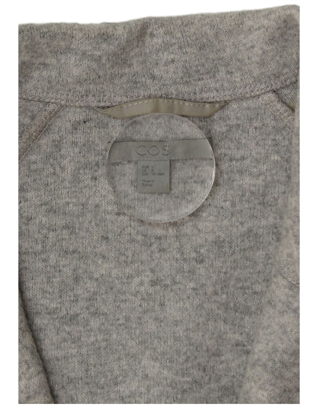 Cos Womens Jersey Overcoat UK 10 Small Grey Wool