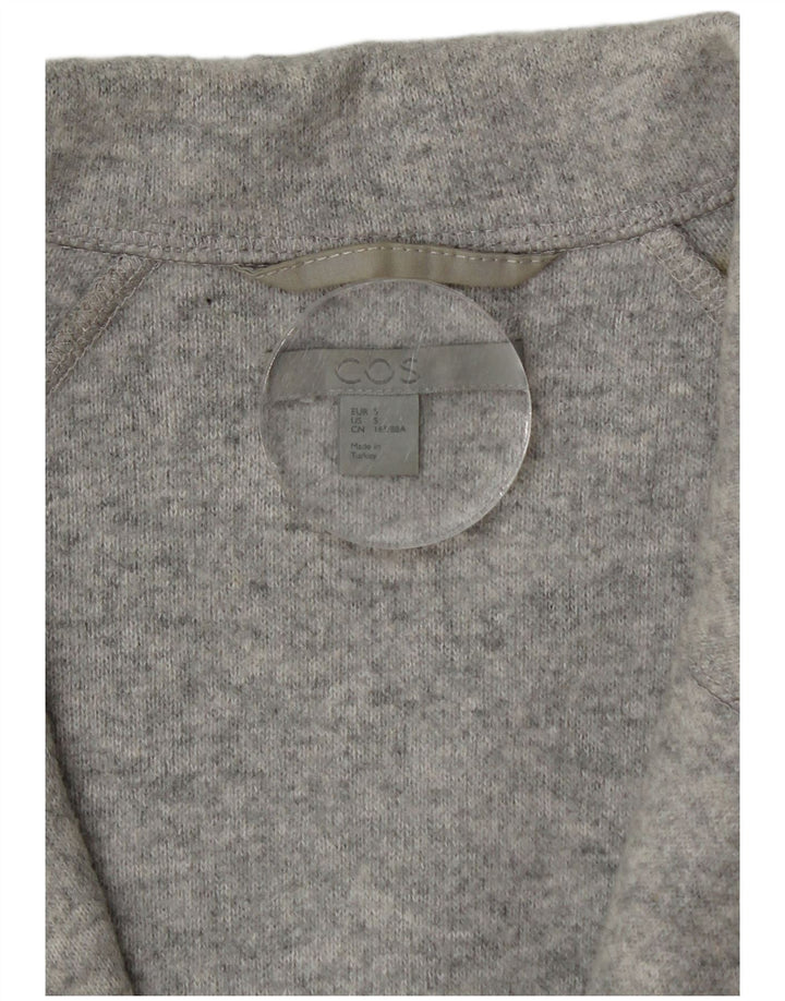 Cos Womens Jersey Overcoat UK 10 Small Grey Wool