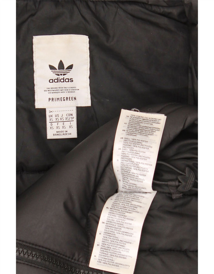 Adidas Mens Loose Fit Padded Jacket UK 34 XS Black Polyester