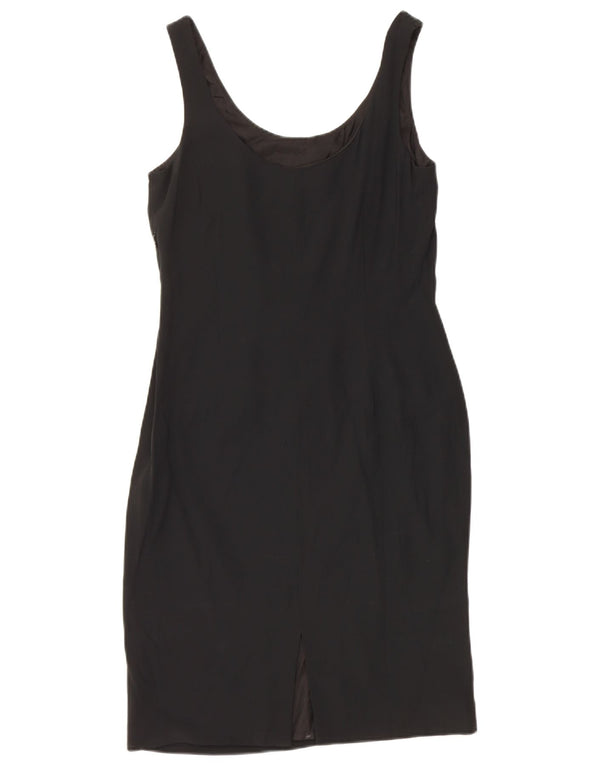 Seventy Womens Sleeveless Sheath Dress IT 40 Small Black Viscose