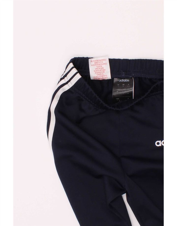 Adidas Boys Tracksuit Trousers Joggers 2-3 Years Navy Blue Polyester