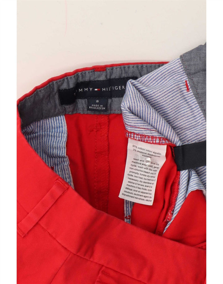 Tommy Hilfiger Womens Chino Shorts US 8 Medium W30 Red Cotton