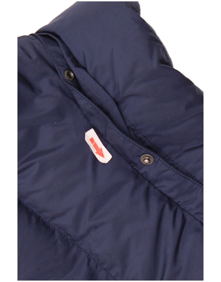 Tommy Hilfiger Mens Padded Jacket UK 38 Medium Navy Blue Nylon