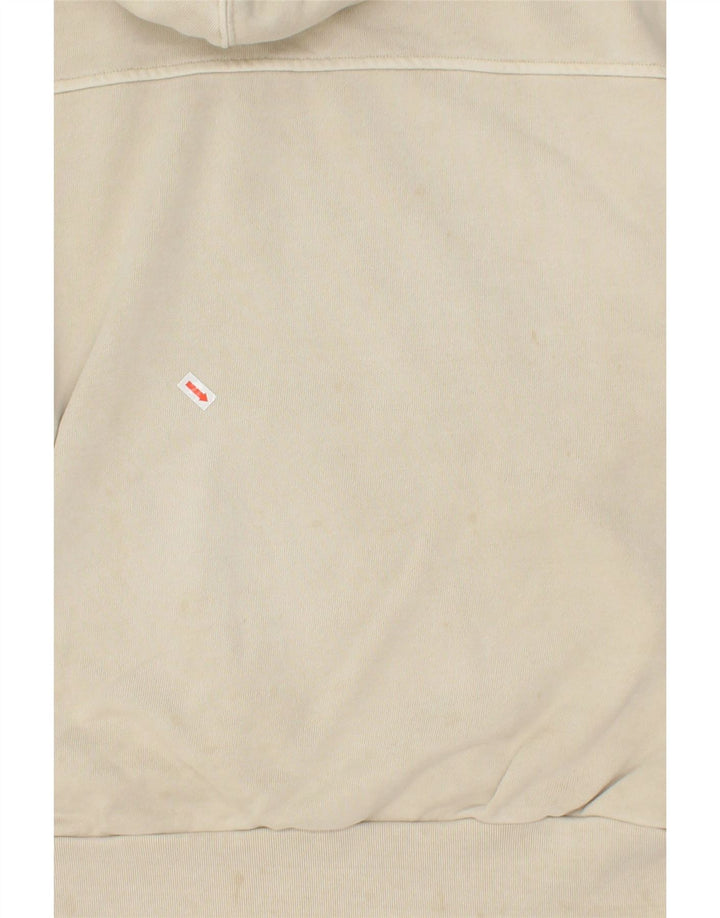 LEVI'S Womens Oversized Hoodie Jumper UK 10 Small Beige Cotton Vintage Levi's and Second-Hand Levi's from Messina Hembry 