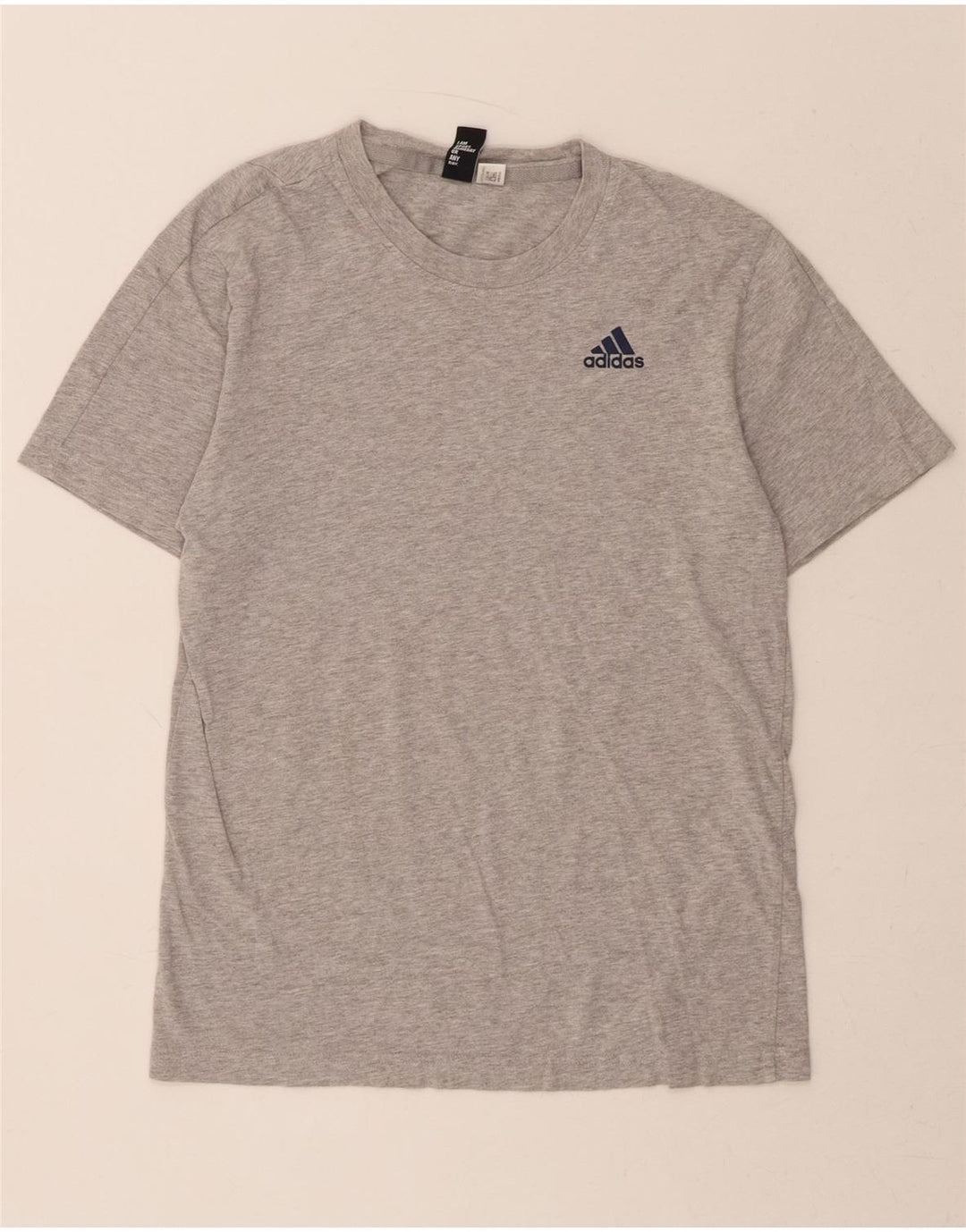 ADIDAS Womens T-Shirt Top UK 10 Small Grey Vintage Adidas and Second-Hand Adidas from Messina Hembry 