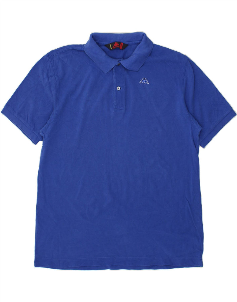 KAPPA Mens Polo Shirt Large Blue Cotton | Vintage Kappa | Thrift | Second-Hand Kappa | Used Clothing | Messina Hembry 