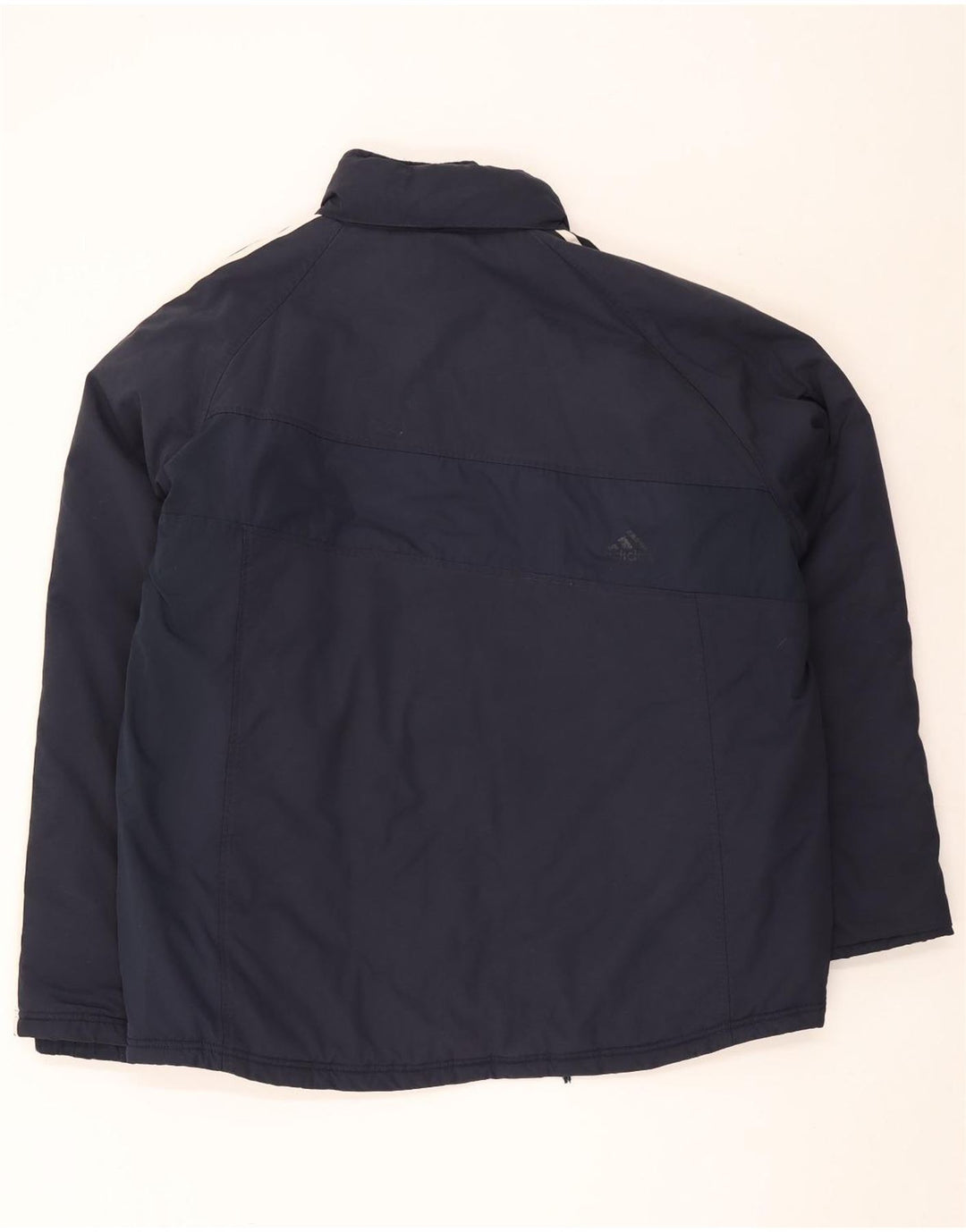 Adidas Mens Padded Jacket UK 42 XL Navy Blue Polyester