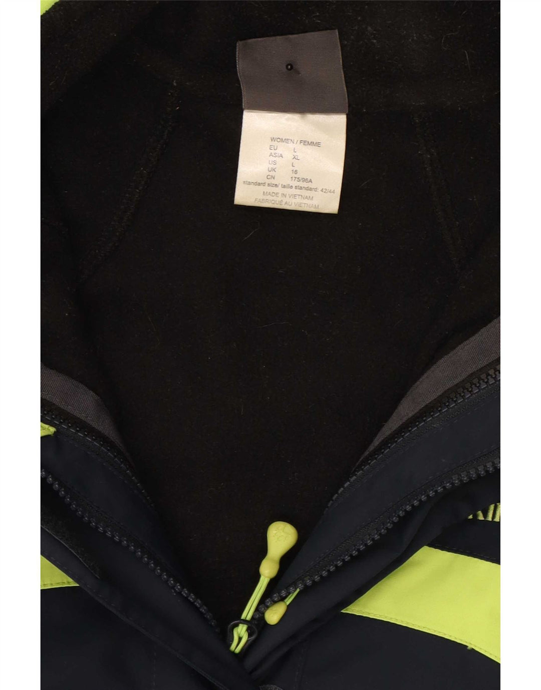 Jack Wolfskin Womens Windbreaker Jacket UK 16 Large Navy Blue Colourblock