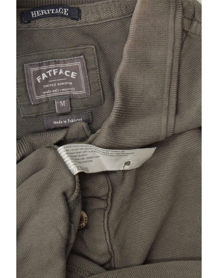 Fat Face Mens Heritage Polo Shirt Medium Grey Cotton
