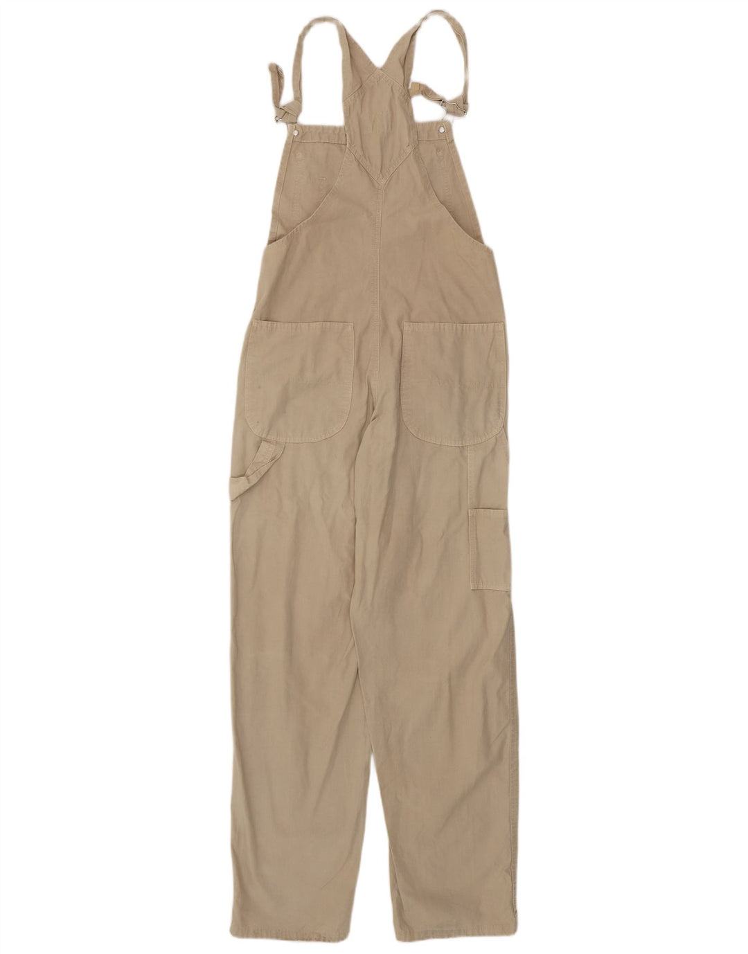 Vintage Mens Dungarees Cargo Trousers W30 L31 Beige