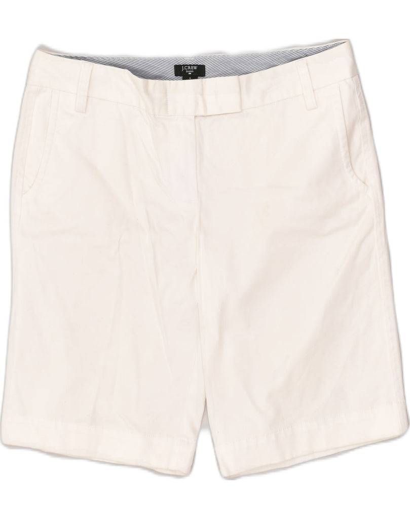 J. CREW Womens City Fit Chino Shorts US 6 Medium W30 White Cotton | Vintage J. Crew | Thrift | Second-Hand J. Crew | Used Clothing | Messina Hembry 